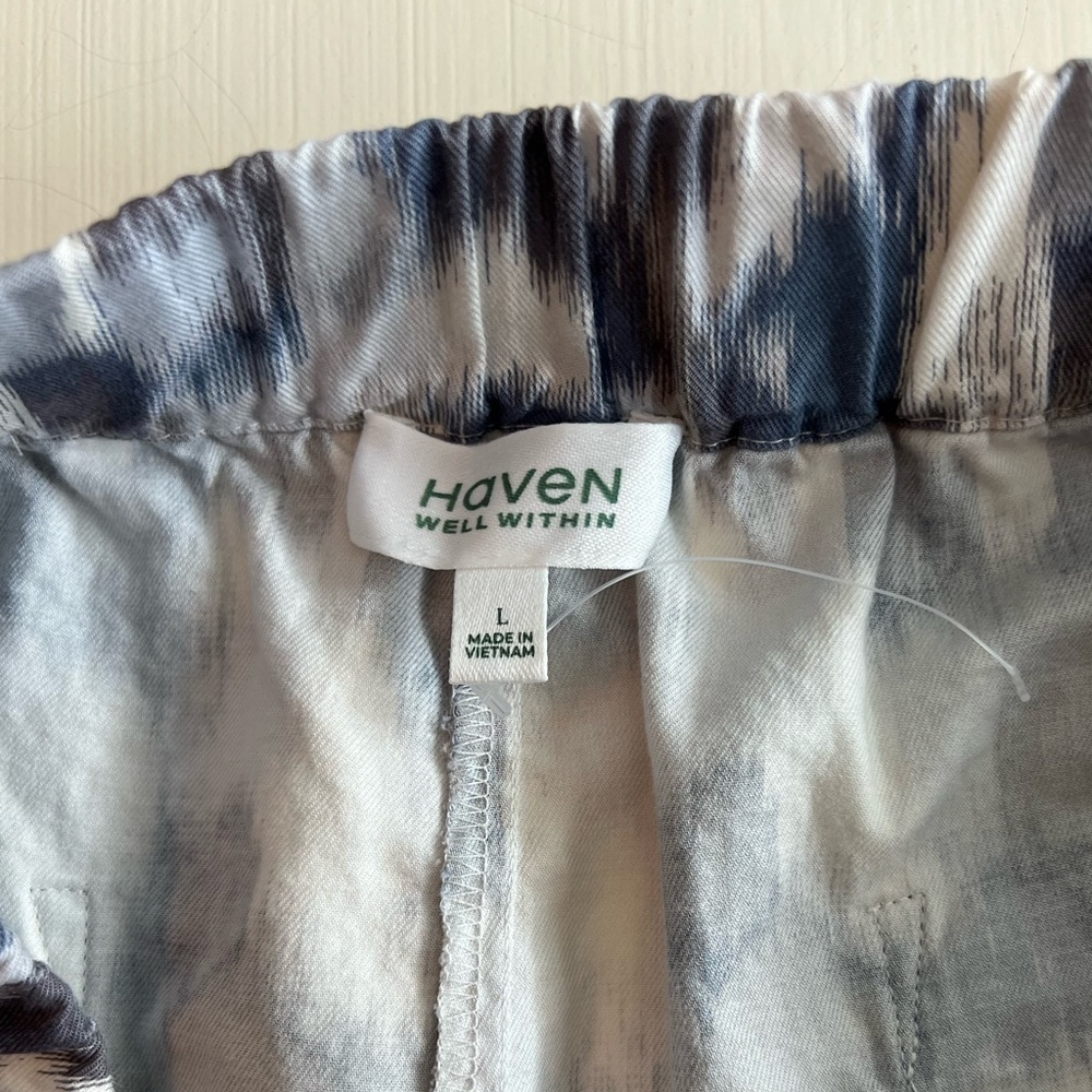 Haven Well Within Organic Cotton Brushstroke Pajama Lounge Pants - Picture 6 of 11